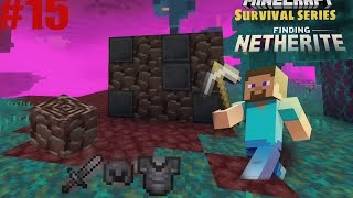 NETHERITE MINING FOR IN MINECRAFT POCKET EDITION IN ALL ITAM CREATE MINECRAFT GAMEPLAY 15 [upl. by Rimidalb]