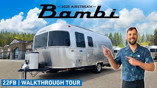 LARGEST Single Axle Travel Trailer  2023 Airstream Bambi 22FB Walk Through Tour [upl. by Iznekcam801]