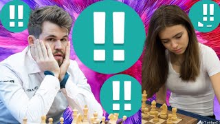 Magnus Carlsen vs Anna Cramling chess game 2340 [upl. by Jehius]