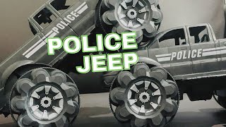 POLICE JEEP OFF ROADER FOR KIDSOFF ROAD JEEPABDISHThings [upl. by Nairred264]