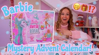 ASMR UNBOXING THE NEW MYSTERY CUTIE REVEAL BARBIE ADVENT CALENDAR 2023😱🎅🏻🎀✨ 24 MYSTERY BOXES🤫🎁 [upl. by Panayiotis]