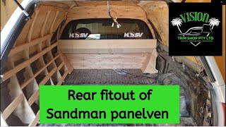 Rear fitout of sandyvan panelvan [upl. by Cerracchio]