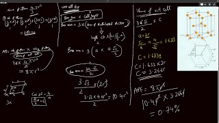 Derivation of Atomic Packing Factor APF of HCP [upl. by Vale]