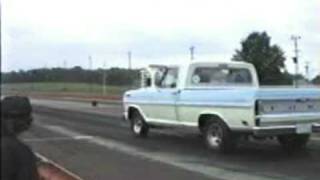 1969 F100 on the dragstrip [upl. by Witkin]