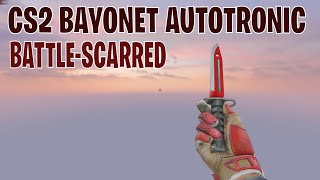 Bayonet Autotronic BattleScarred  CS2 Skin Showcase 324 [upl. by Iramohs]