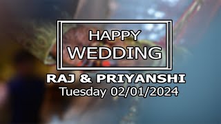 Raj amp Priyanshi  Wedding  Tuesday 02012024  Patel Digital Studio Borsad [upl. by Fai732]