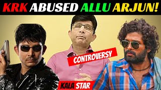 Krk Abused Pushpa And Allu Arjun Trolling [upl. by Einavoj330]