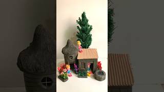 Beautiful miniature clay house making 🏠🥰 diy craft shorts viral [upl. by Htiduj]