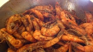 Louisiana Spicy Shrimp Recipe Boiling Crab  Whole ShaBang Style [upl. by Michele707]