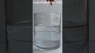 Hair porosity test hair haircaretips haircareproducts haircareroutine hairtexture [upl. by Eissalc]