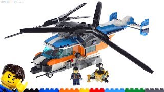 LEGO Creator 3in1 Twin Rotor Helicopter review 31096 [upl. by Gonick]