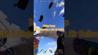 Taking Cargo with 9 Ninjas from a Hot Air Balloon rust gaming pvp airdrop [upl. by Beutler968]