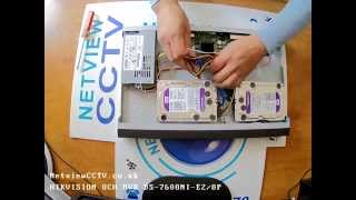 Hikvision NVR DS7608 8TB Hard Drive Installation guide How to [upl. by Adnolat670]