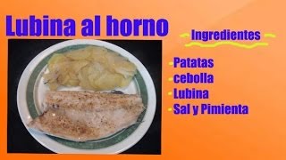 Como hacer lubina al horno con patatas y cebollas [upl. by Nimaj]