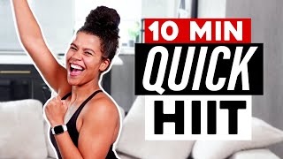 10 Min HIIT Cardio Workout to Burn Fat [upl. by Ettenauq711]