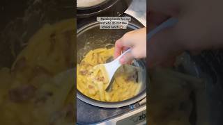 Packing school lunch for my kid carbonara macandcheese fypシ゚viral short lunchboxrecipe [upl. by Riffle]