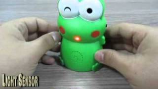 Lovely Frog Welcome Doorbell Wireless Light Sensor  Meritline item414149 [upl. by Atinrev]