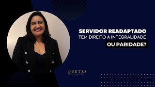 Integralidade e Paridade Servidor readaptado [upl. by Krever599]