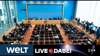 LIVE DABEI Briefing der Bundesregierung zur aktuellen CoronaLage und andere aktuelle Themen [upl. by Laerol]