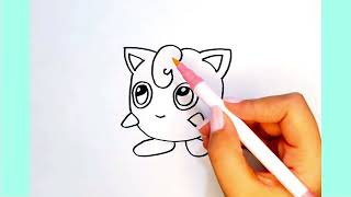 Draw Pummeluff from Pokemon  Easy Drawings [upl. by Alexander]