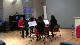 J Francaix Petit Quatuor  Clarinet Version Con Fuoco Quartet [upl. by Philippe]