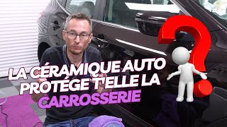 Une protection céramique auto protège telle la carrosserie [upl. by Fanestil]