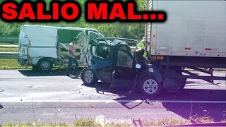 Reacción al Impactante Accidente Fiat Uno Destrozado en Choque con Camión [upl. by Nwahsiek215]