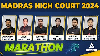 MHC Recruitment 2024 Marathon Class 🔥 Madras High Court Exam Important Questions  Adda247 Tamil [upl. by Yraht877]