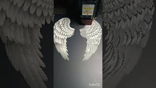 Angel wings 😇🪽 laser angel wings laser engraving [upl. by Valorie]