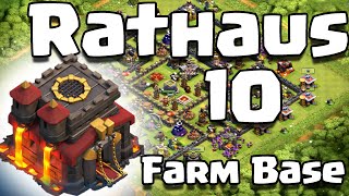 FARM BASE RATHAUS 10 SCHNELLAUFBAU  Clash of Clans  HD [upl. by Bove]