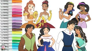 Disney Princess Makeover as Disney Encanto Coloring Book Compilations Mirabel Luisa Isabela Bruno [upl. by Otnicaj]