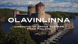 Olavinlinna  Cinematic 4K Drone Footage from Finland [upl. by Sager]