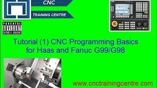 1 CNC Program Basics Haas Fanuc Mazak ISO G99G98 [upl. by Otrebire]