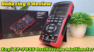 Zoyi ZT703S 3 in 1 Oscilloscope Multimeter Signal Generator Unboxing and Review [upl. by Eugene]