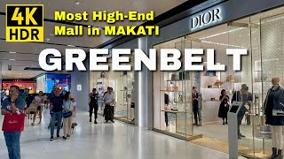 Most HighEnd Shopping Mall in Makati City GREENBELT TOUR  Metro Manila Malls 4K  Philippines [upl. by Hunfredo]