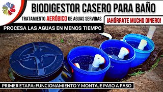 💦 BIODIGESTOR CASERO y BARATO para BAÑO 🚽 ES MÁS RÁPIDO y NO CONTAMINA 💦 Etapa 1 Paso a Paso [upl. by Lorraine]