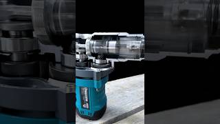 The Working Principle of Rotary Hammer Drills Gear and Piston Operations powertools mechanics [upl. by Mesics]