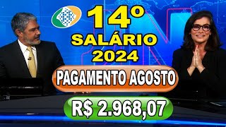 SAIU AGORA 14º SALÁRIO INSS EM 2 PARCELAS PARA APOSENTADOS E PENSIONISTAS PELA CAIXA EM 2024 [upl. by Lamaaj]