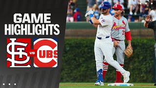 Cardinals vs Cubs Game Highlights 8424  MLB Highlights [upl. by Nitsud]