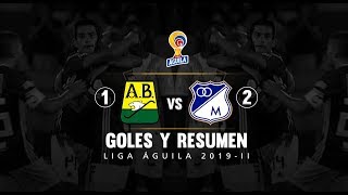 Bucaramanga vs Millonarios 12 resumen y goles  Fecha 3 Liga Águila 2019II [upl. by Ahsaeit509]