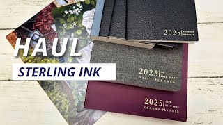 2025 Sterling Ink Haul  A5 Common Planner B6 Daily Planner Passport Booklets and Notebook [upl. by Lingwood232]