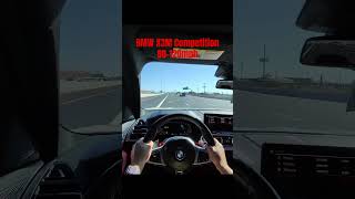 POV BMW X3M COMPETITION ON THE HIGHWAY [upl. by Aitnis]