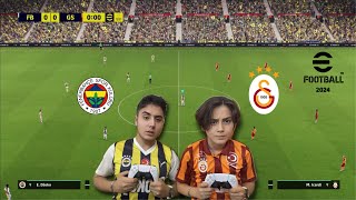 ABİMLE PES 2024 KAPIŞMASI  DERBİ [upl. by Greenburg]