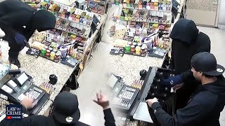 Caught on Security Camera Liquor Store Robberies [upl. by Azerila]