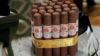 Cuban Cigar Hoyo de Monterrey Epicure No 2 Unboxing Box of 25 [upl. by Roinuj100]