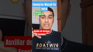 Auxiliar de Serviços Escolares  Concurso Macaé RJ 2024  Noções de Informática concursomacae fgv [upl. by Phiona268]