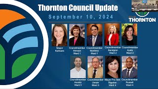 Thornton City Council Update Session  September 10 2024 [upl. by Kurt44]