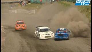 European Rallycross big crash at Buxtehude 2009 [upl. by Assirek426]