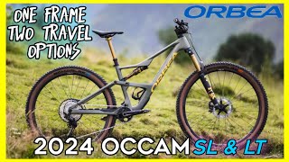 New Orbea occam 2024  spans XC to enduro with 140mm SL and 150mm LT models [upl. by Haila]