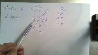 Trinomial Factoring MADE EASY with The X Method [upl. by Peednas]